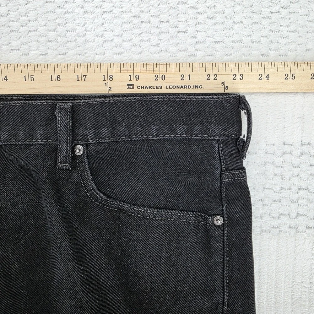 Vintage Levis 505 Jeans Mens 46x29 Black Straight Leg Denim Y2K EUC